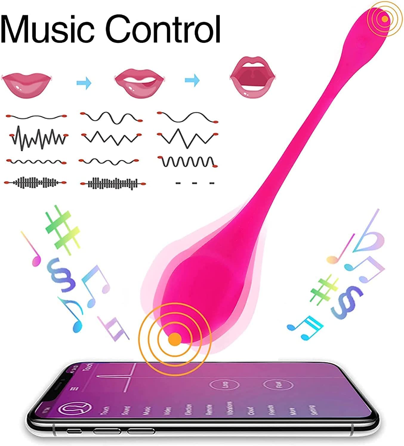 Frowzer Push Wearable Vibe Telefon Kontrollü Giyilebilir Vibratör-Pink