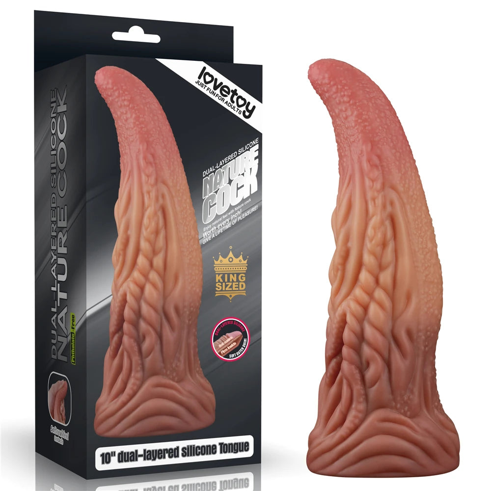 Lovetoy Dual Layered Platinum Silicone 25 Cm Monster Realistik Dildo