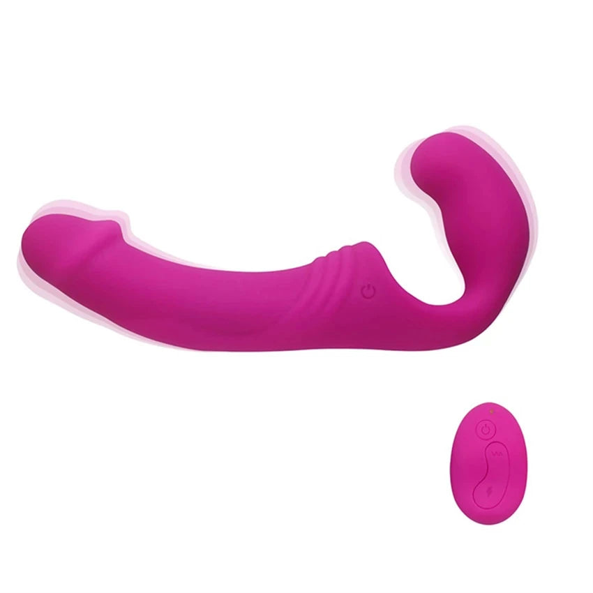 Aphrodisia Uzaktan Kumandalı Strapless Strap-On Vibratör Pink