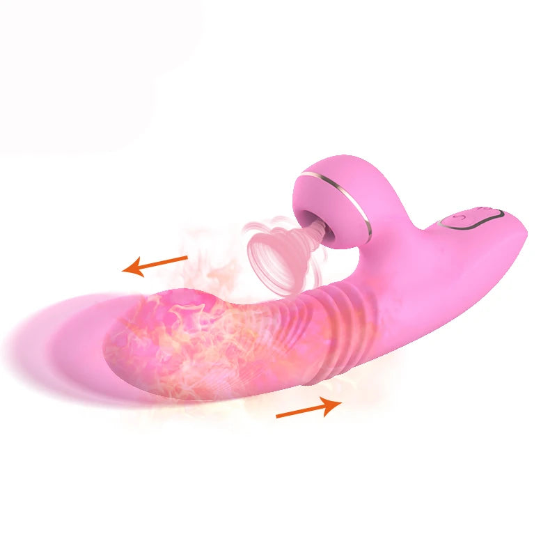 Dibe Haloy Olivia Thrusting Vibe İleti Geri Hareketli Darbeli Vibratör-Purple