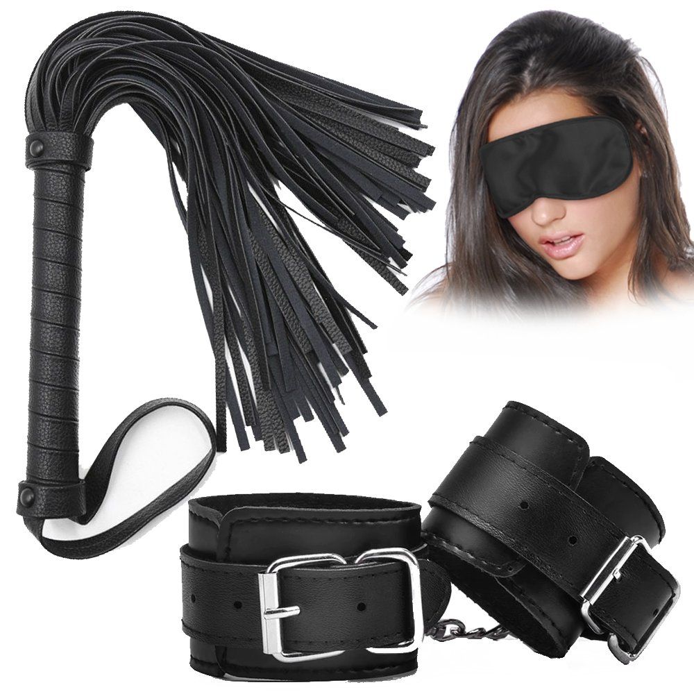 Frowzer Fetish Fantasy Series Cuffs 4 Pcs. Deri Fetiş Pozisyon Kelepçe Seti-Siyah