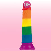 Lovetoy Prider Dildo 18.5 cm Renkli Soft Doku Realistik Penis LV410025