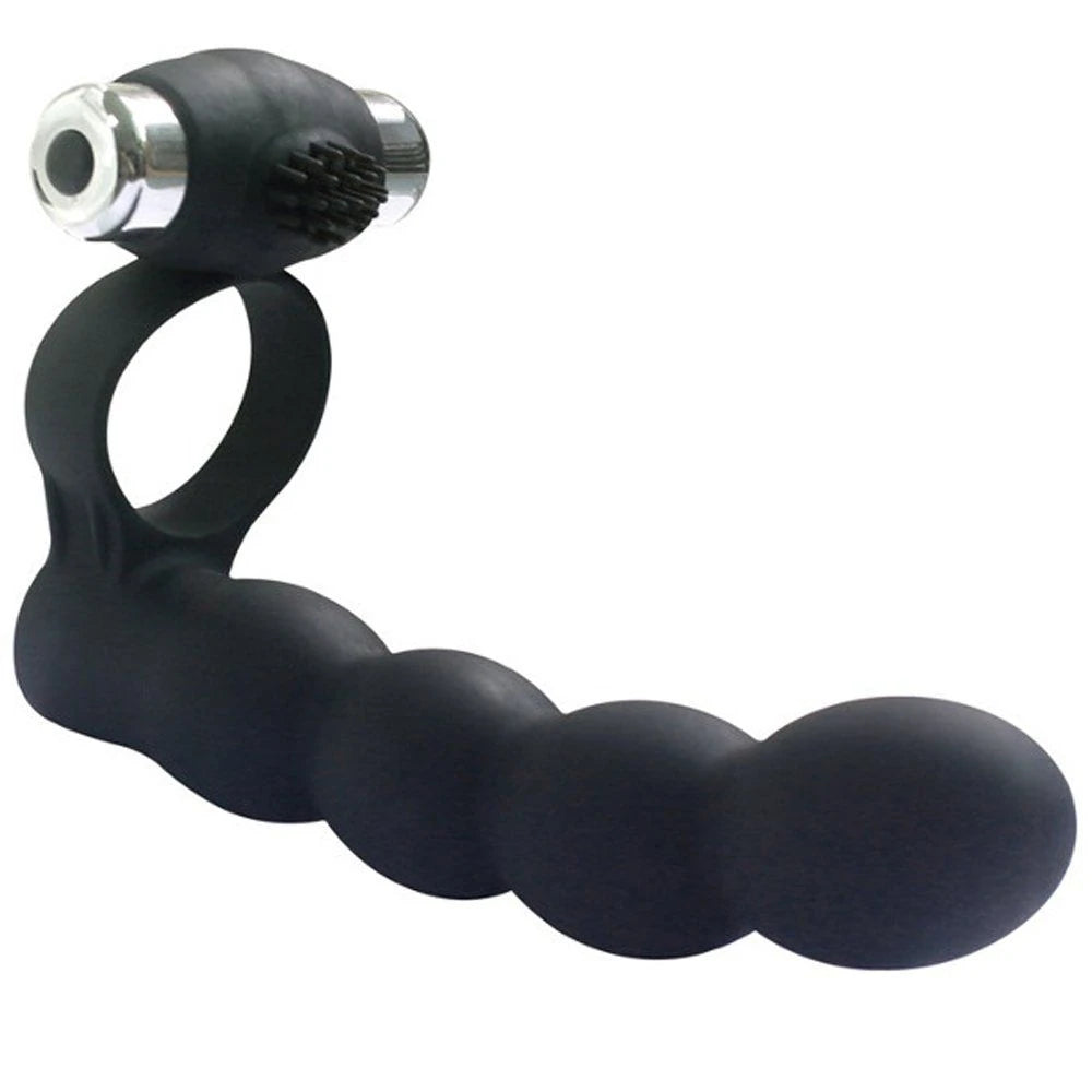 Trinity Fun Lovers Beads Black Çift Yönlü İlişki Anal Vibratör