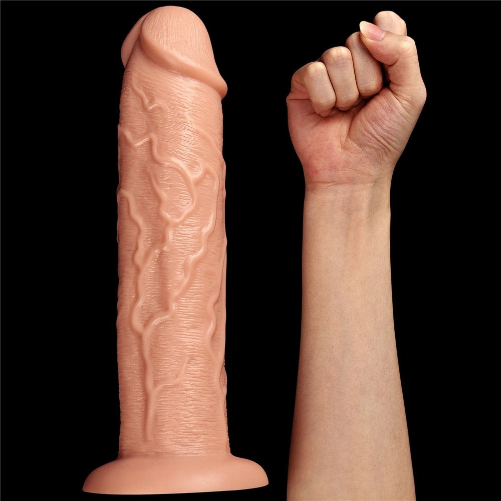 Lovetoy Realistic Dong Vibrating Dildo 28 Cm Büyük Realistik Titreşimli Penis LV111121