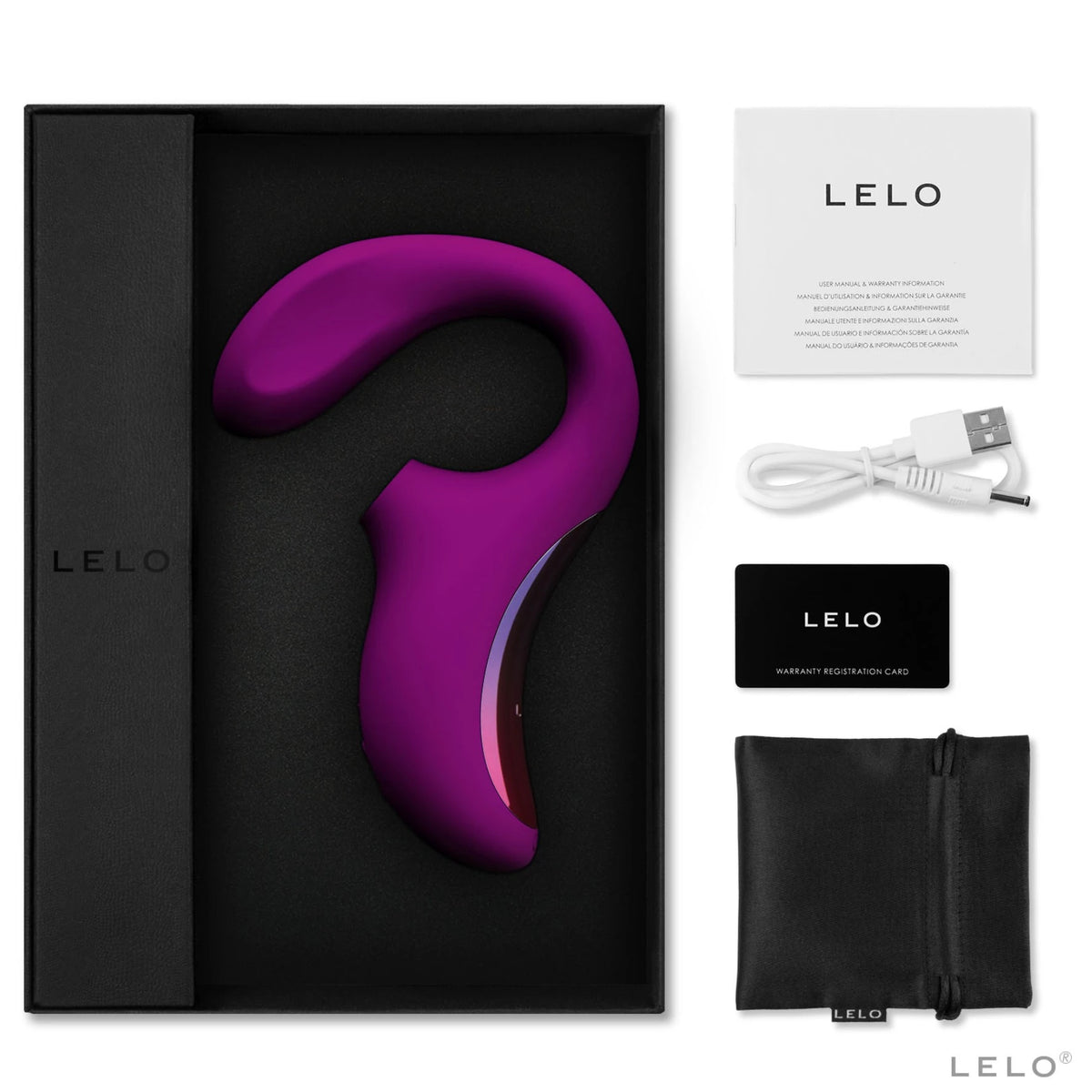 Lelo Enigma Cruise Dual Stimulation Sonic Massager G-Spot Emiş Güçlü Vibratör-Deep Rose