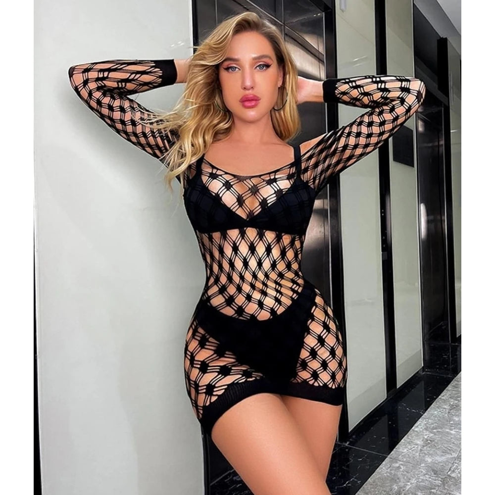 Erox She Fantasy Wear Mini Seksi Vücut Çorabı