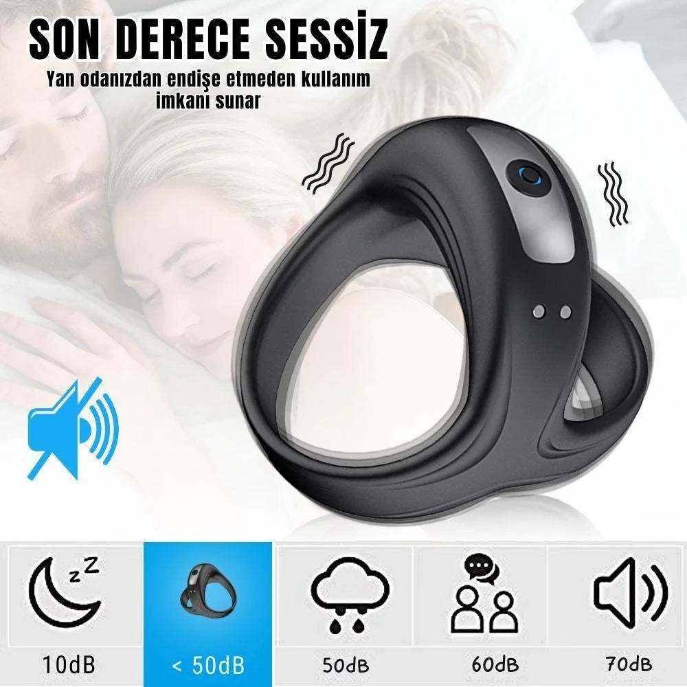 Frowzer Sam Cock Ring 10 Modlu Şarjlı Penis Halkası