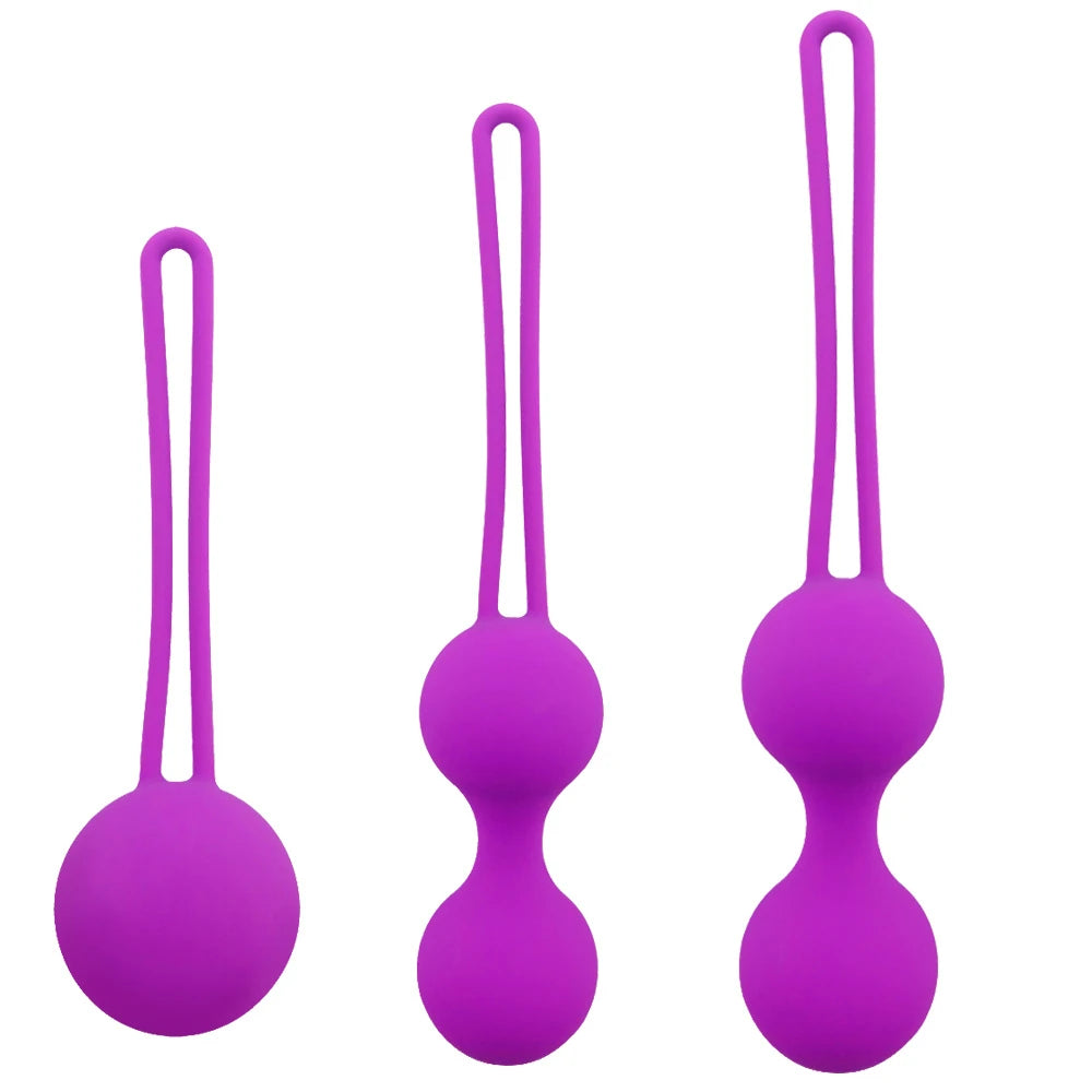 Frowzer Kegel Balls Exercisers Metal Ağırlıklı Kegel Egzersiz Topu Set-Purple