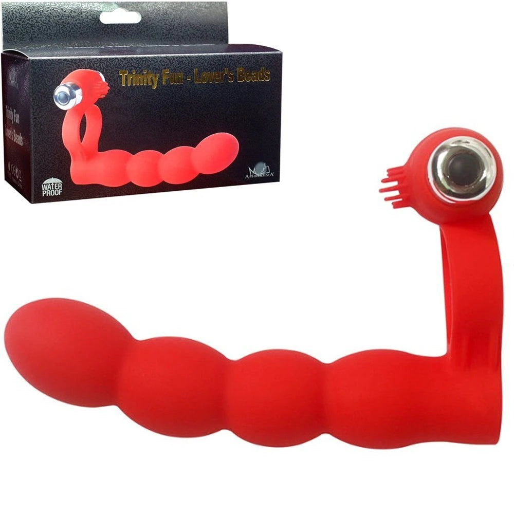 Frowzer Trinity Fun Lovers Beads Red Anal Vibratör
