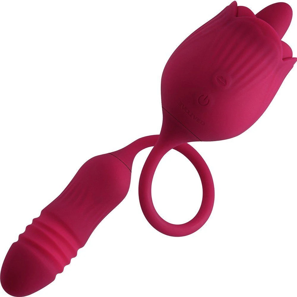 Frowzer Tongue Rose Dil ve İleri Geri Hareketli Gül Vibratör