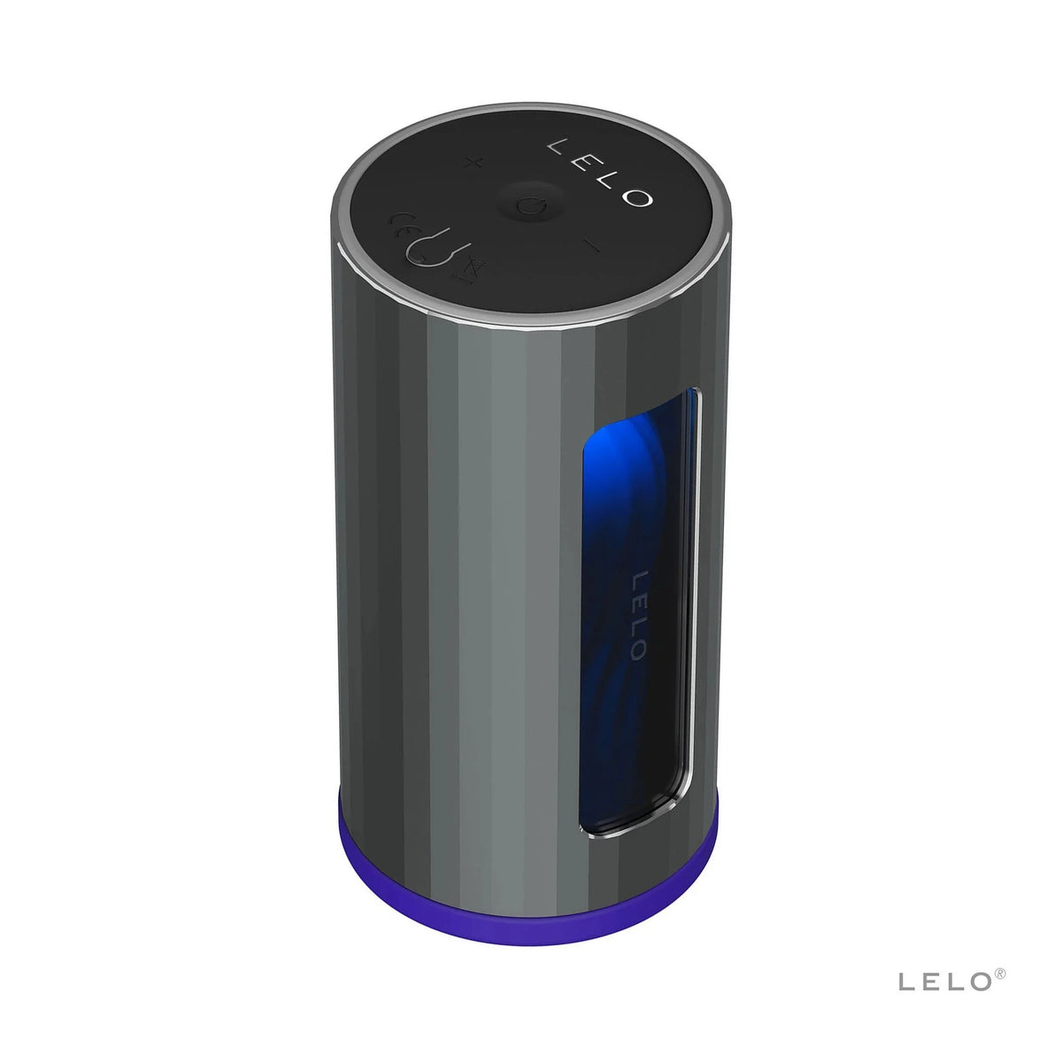 Lelo F1 V2 Masturbator Gun Metal Telefon Kontrol Masturbator-Blue