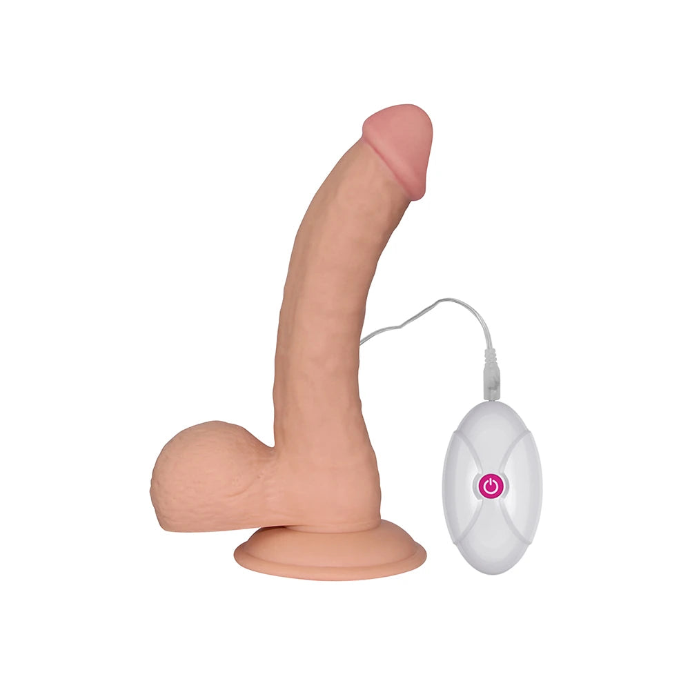 Lovetoy The Ultra Soft Dude Dildo Belden Bağlamalı Realistik Vibratör 20 Cm