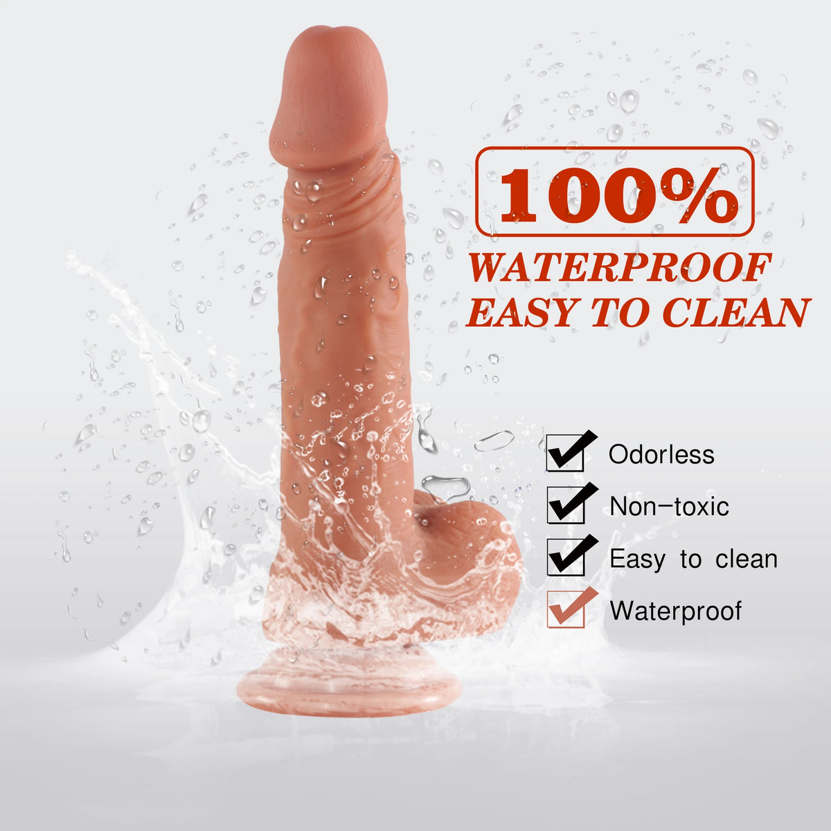 Shequ Dildo Series Evan 19.5 Cm Belden Bağlamalı Realistik Penis