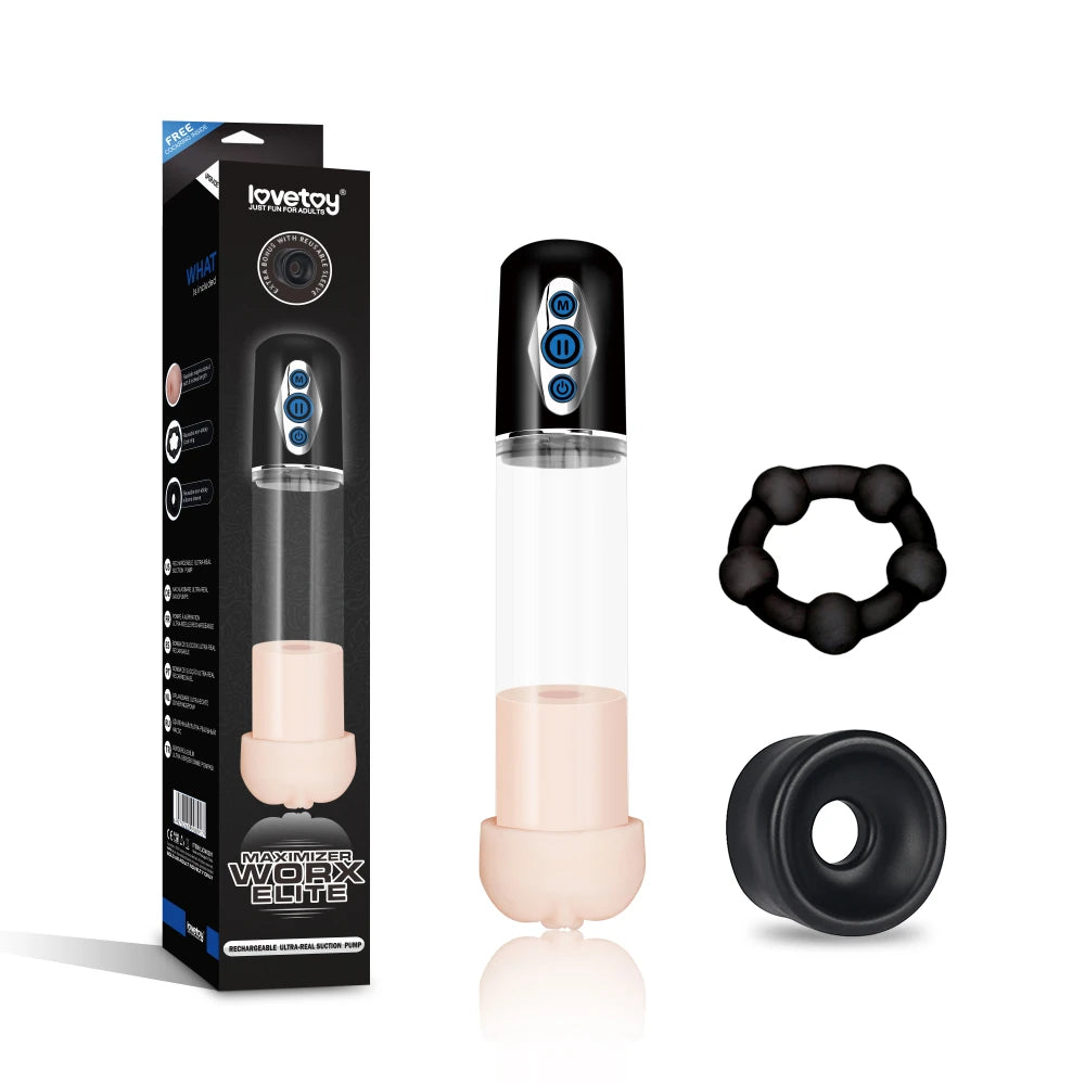 Lovetoy Maximizer Worx Elite Otomatik Emişli Penis Pompası LV240201
