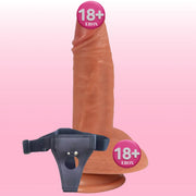 Shequ Castiel's Belden Bağlamalı 19 Cm Strapon Realistik Penis