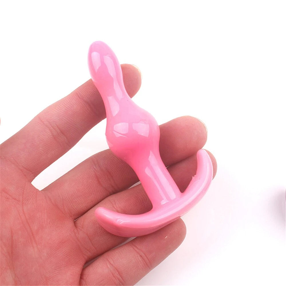 Frowzer Anal Fantasy Two Ribbed Silikon Anal Alıştırıcı Plug-Pink