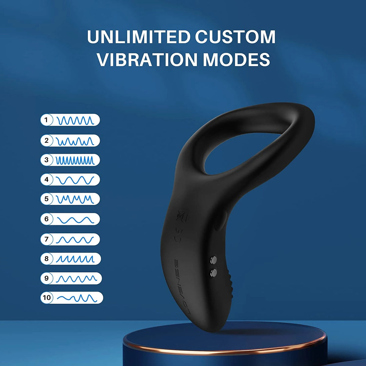 Lovense Diamo Telefon Kontrollü Titreşimli Penis Halkası
