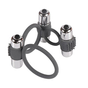 Shequ Klitoris 3 Bölgeli Titreşimli Penis Halkası