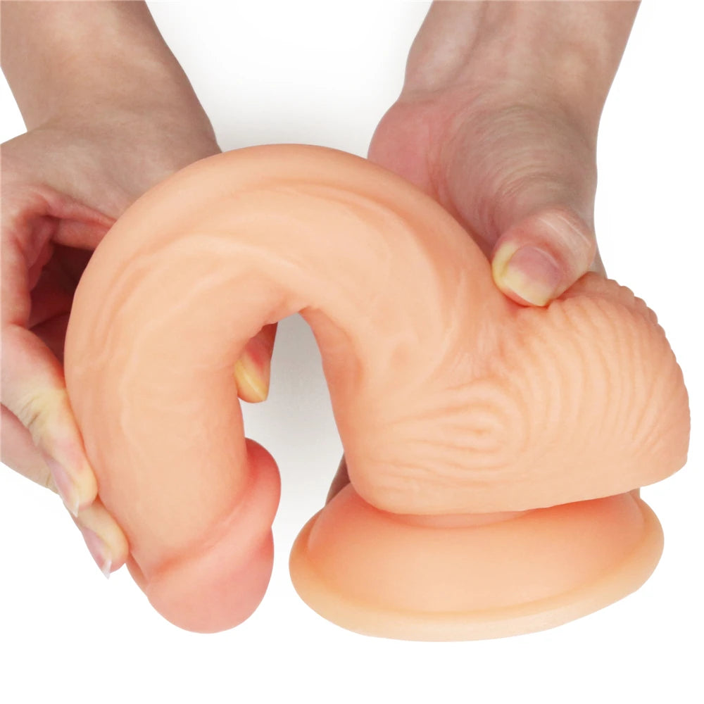 Lovetoy The Ultra Soft Dude 20 Cm Belden Bağlamalı Realistik Penis