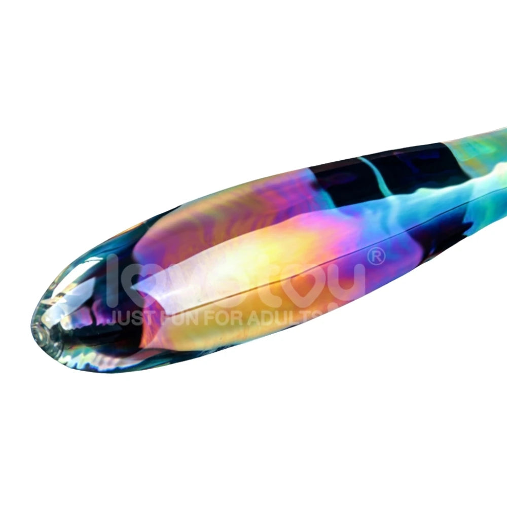 Lovetoy Twilight Gleam Glass Dildo-Double Delight Çif Taraflı Cam Dildo LV610025