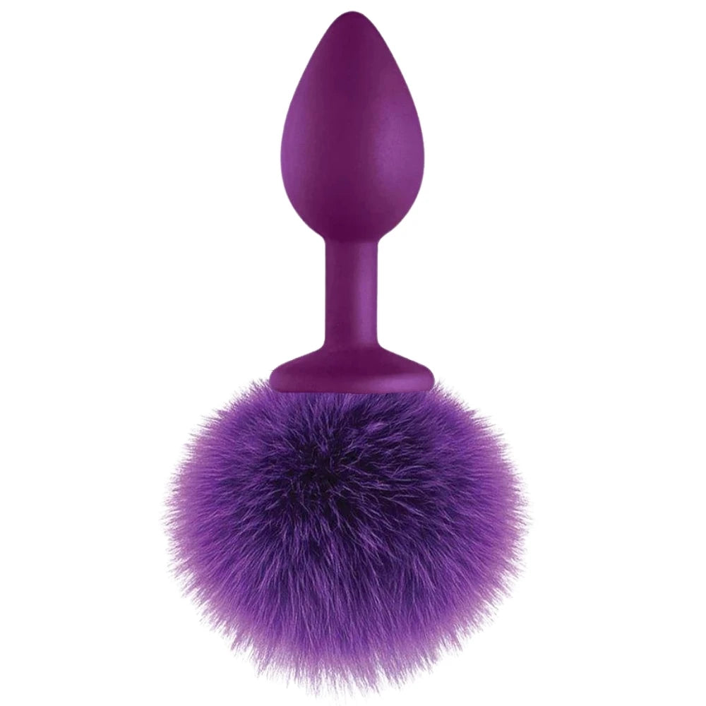 Frowzer Luxury Purple Silicone Bunny Tail Purple Kuyruklu Anal Plug