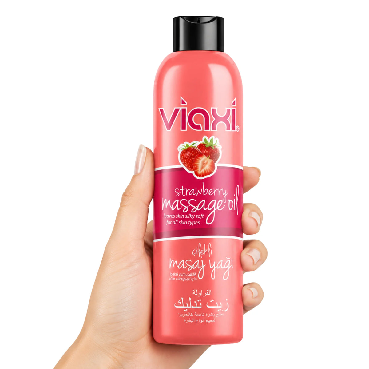 Viaxi Massage Oil Strawberry Çilekli Masaj Yağı 177 Ml.