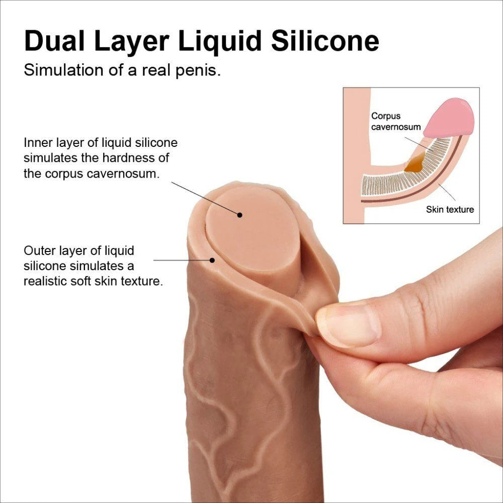 Xise Dildo Series X-Men Natural Doku Realistik Penis XS-WBB10011-Flesh