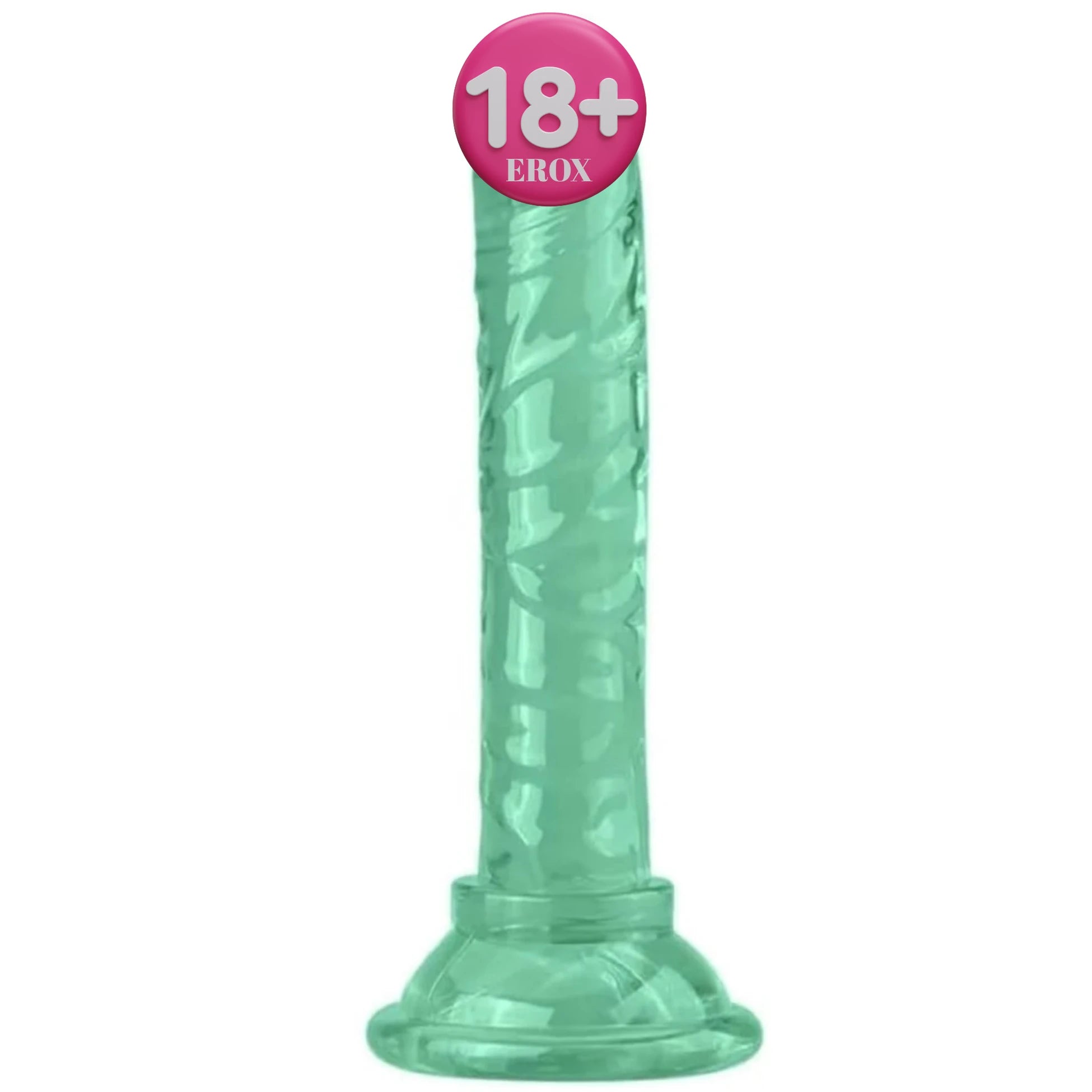 Frowzer Jelly Silicone 14.5 cm Anal ve Vajinal Realistik Penis-Green