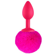 Frowzer Luxury Pink Silicone Bunny Tail Pink Kuyruklu Anal Plug