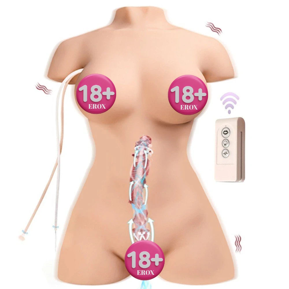 Shequ April Emiş Güçlü ve Titreşimli Realistik Vücut Masturbator SQ-MAS20027