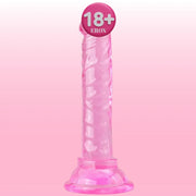 Frowzer Jelly Silicone 14.5 cm Anal ve Vajinal Realistik Penis-Pink