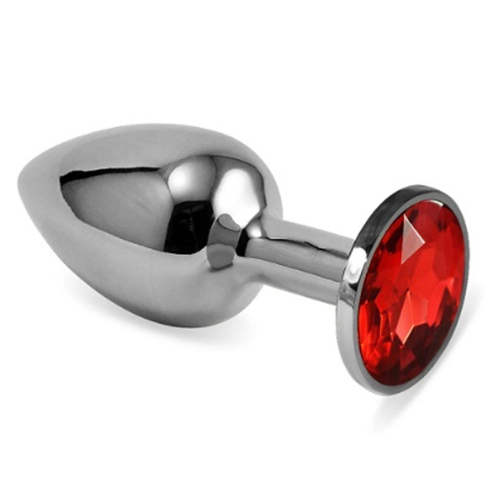 Frowzer Anal Fantasy Luxury Diamond Red Taşlı Metal Anal Plug - Large