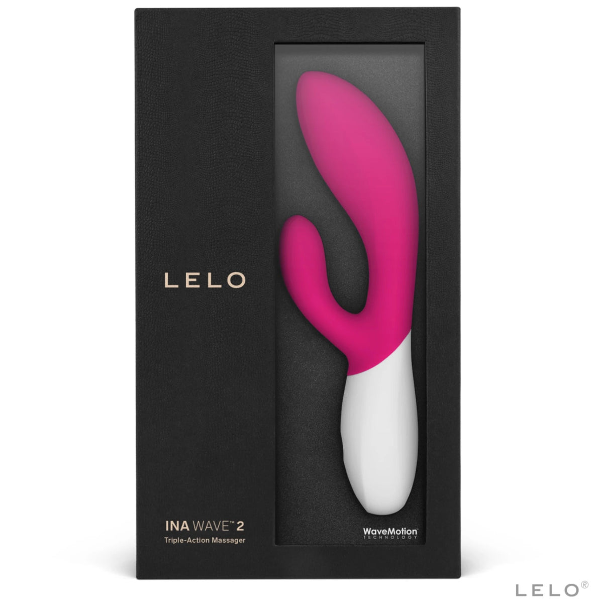 Lelo İna Wave 2 Hareketli Rabbit Vibratör-Cerise