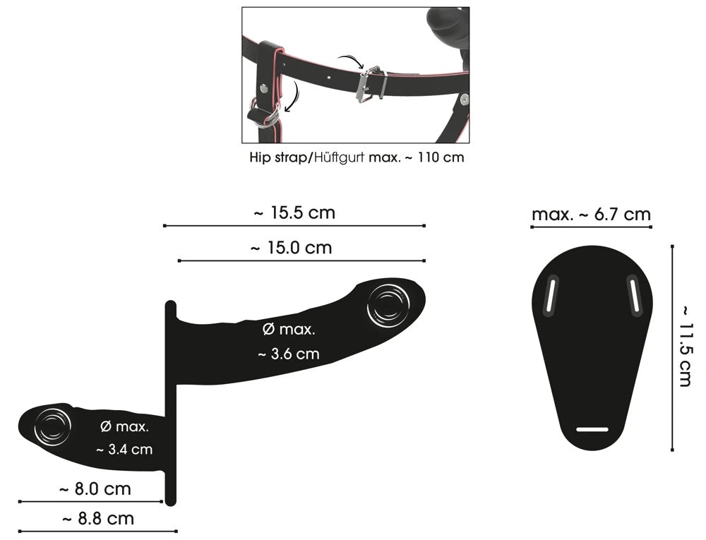 You2Toys RC Çift Motorlu Uzaktan Kumandalı Strap-On Vibratör