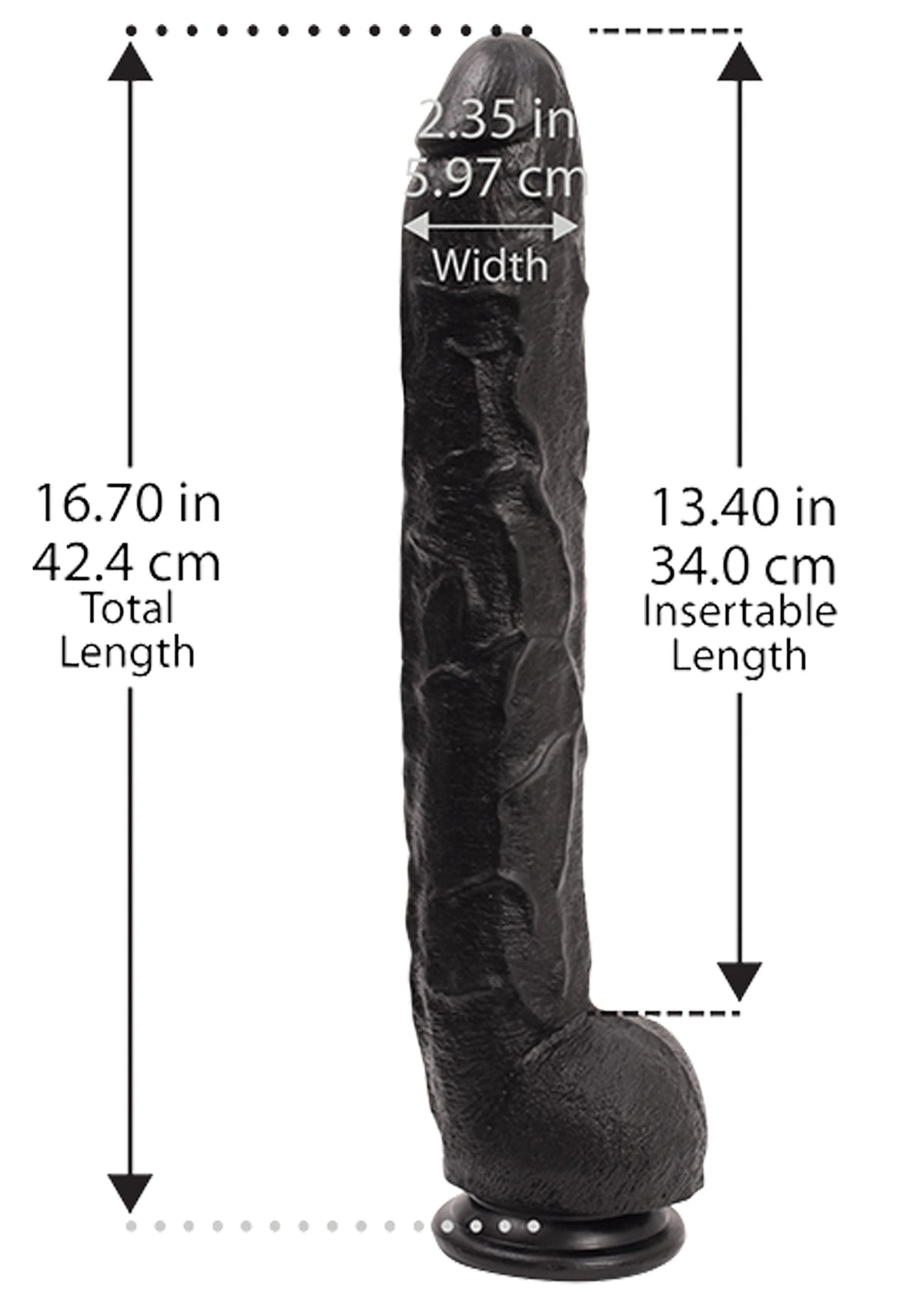 Doc Johnson Dick Rambone Realistik Penis 43 Cm