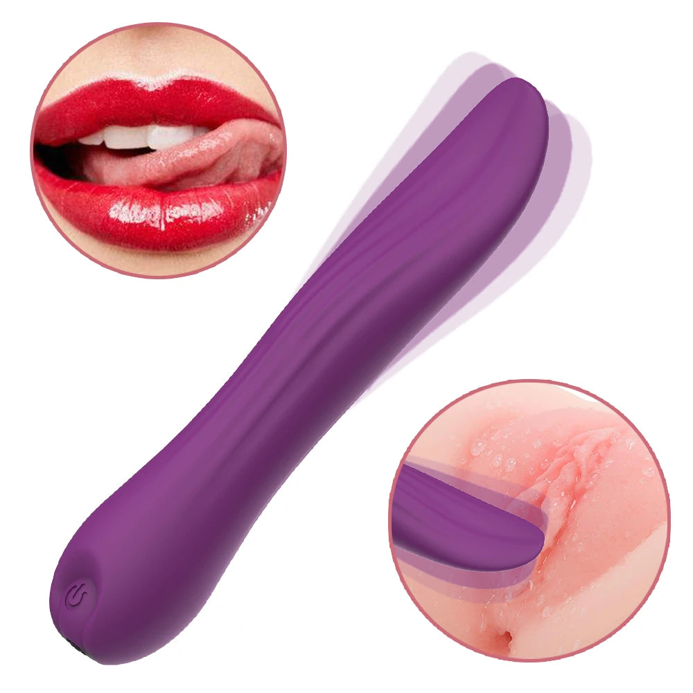 Frowzer Licking Vibration Purple 10 Mod Darbeli Dil Vibratör