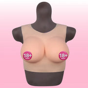 Bodysuit Crossdresser Askılı Giyilebilir Silikon Göğüs Cup 100 Cm.