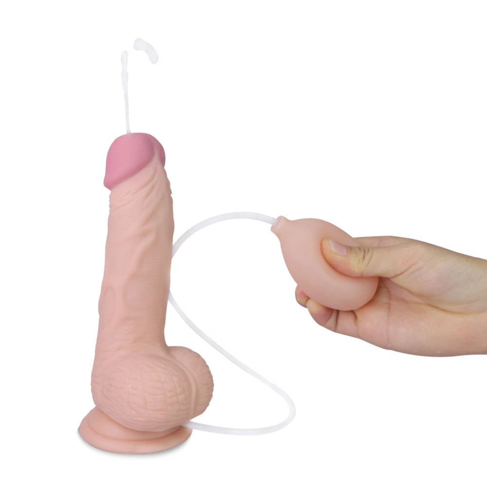 Lovetoy Soft Ejaculation Cock Dildo 20 Cm Kemerli Boşalabilir Realistik Penis LV316002