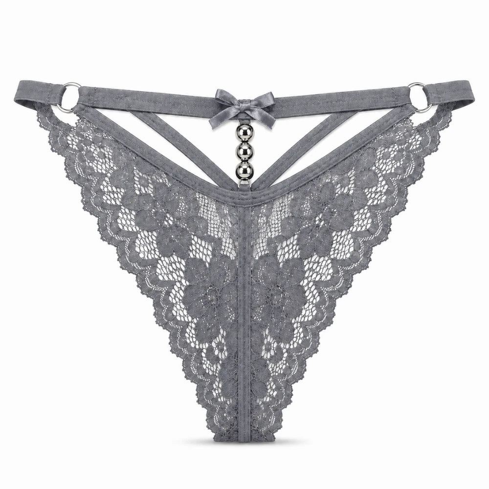 Frowzer Fantasy Wear Luxury Lingerie Dantelli Seksi Fantezi Külot-Gri