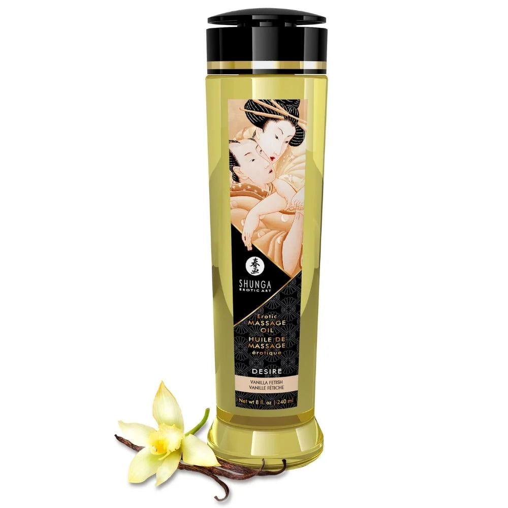 Shunga Massage Oil Sensation Vanilya Aromalı Isıtmalı Masaj Yağı 240 Ml.
