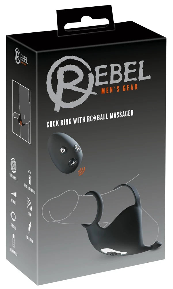 Rebel Men's Gear Uzaktan Kumandalı Testis Vibratörü