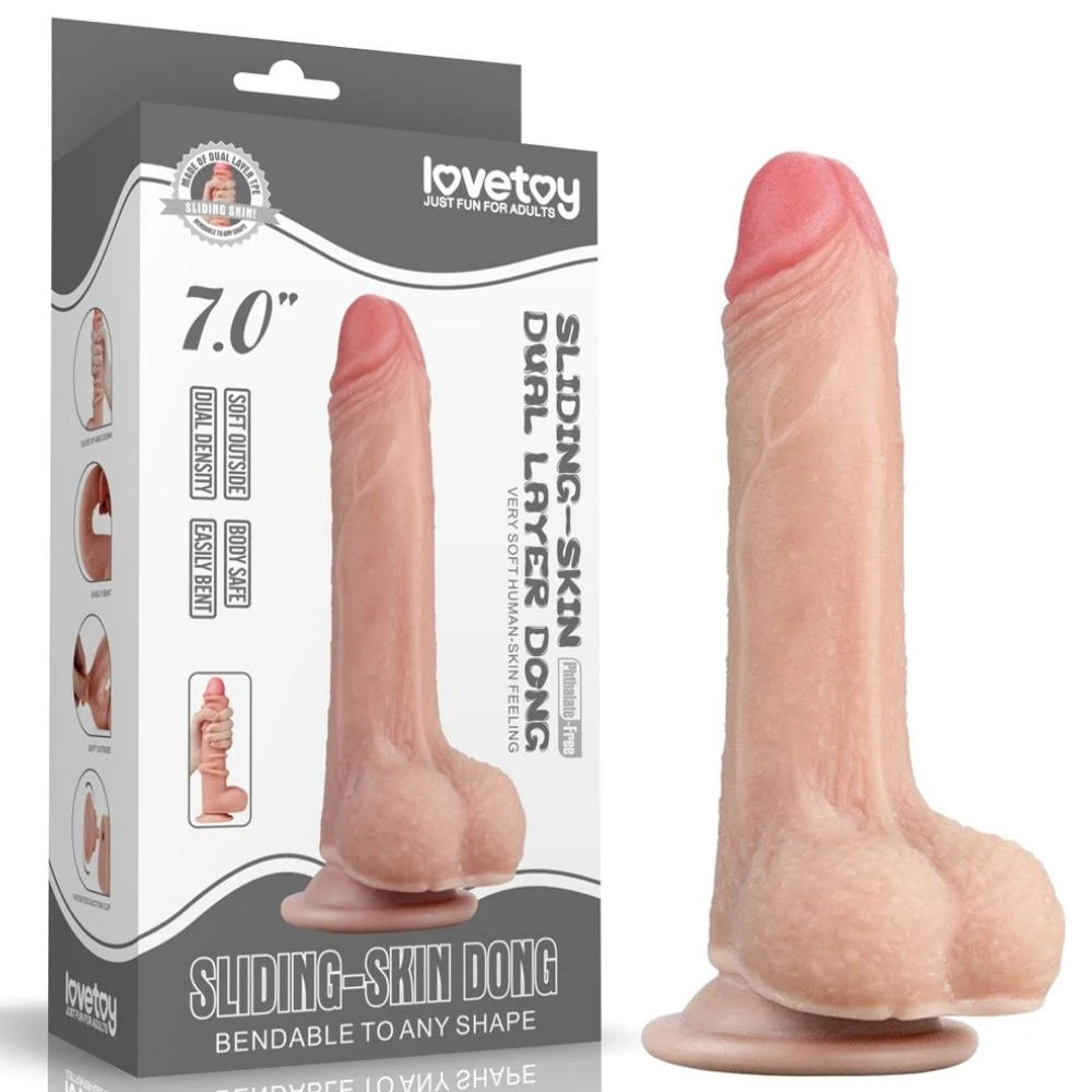Lovetoy Sliding Skin Hareketli Deri Özellikli 18 Cm Realistik Penis