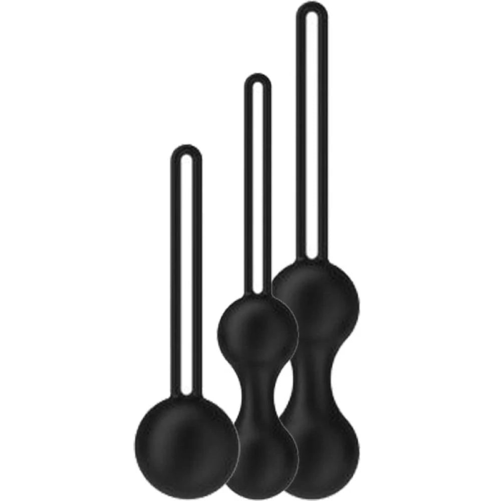 Frowzer Kegel Balls Exercisers Metal Ağırlıklı Kegel Egzersiz Topu Set-Black