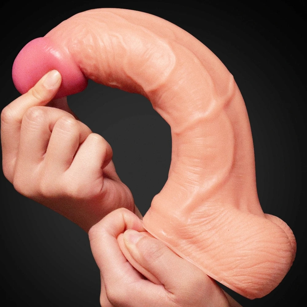 Lovetoy Dual Layered Platinum Silicone Cock 25 cm Realistik Penis LV411010