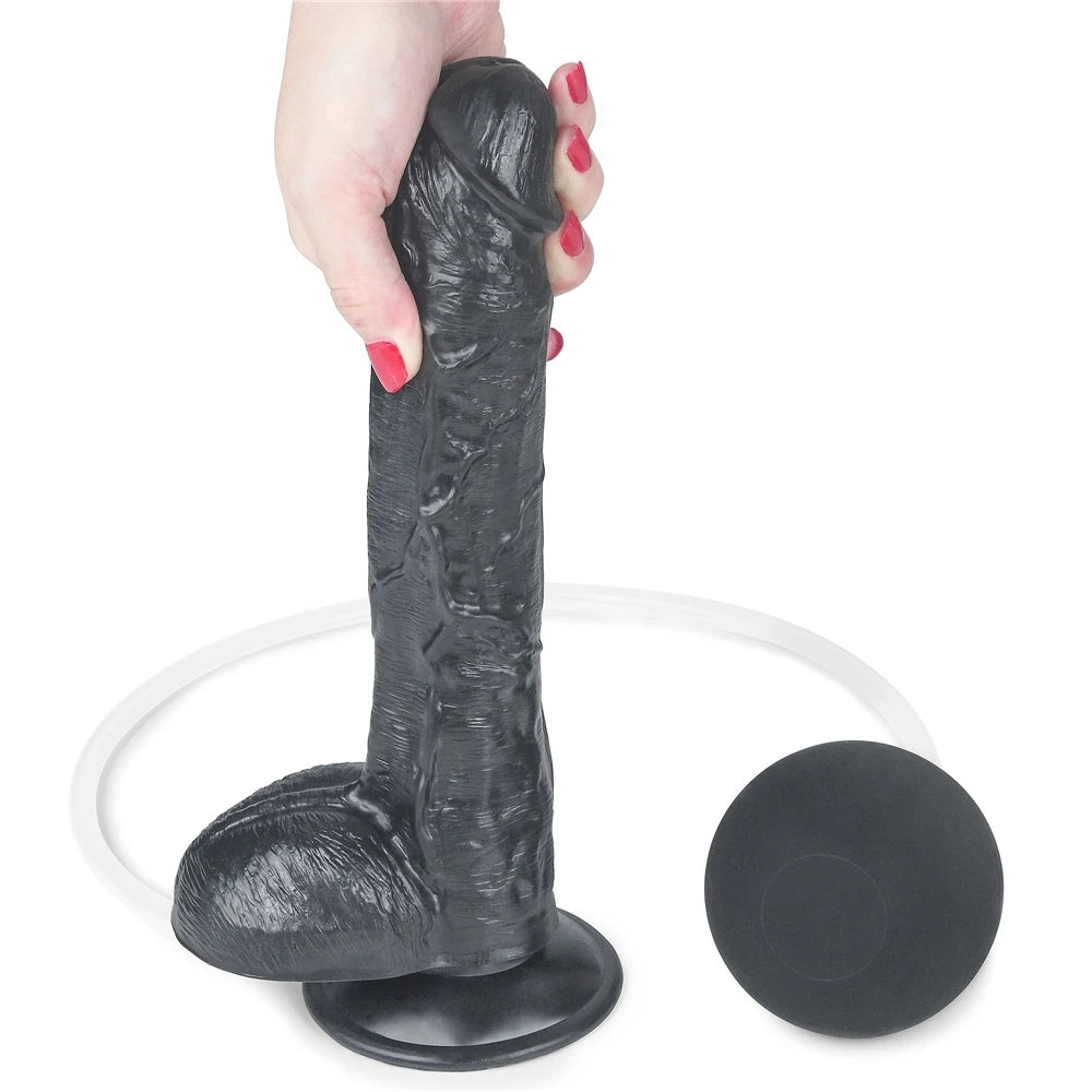 Lovetoy Squirt Extreme Dildo 25 Cm Boşalabilir Kemerli Realistik Penis LV116025
