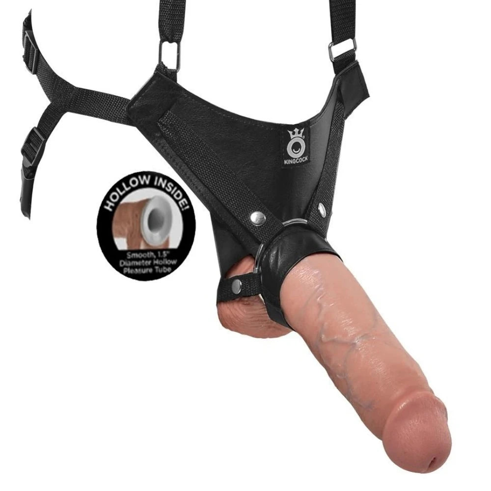 Pipedream King Cock 11 İnch Hollow Strap-On Askı Kemerli İçi Boş Penis