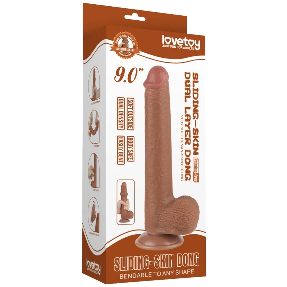 Lovetoy Sliding Skin Hareketli Deri Özellikli 23 Cm Realistik Penis LV317310