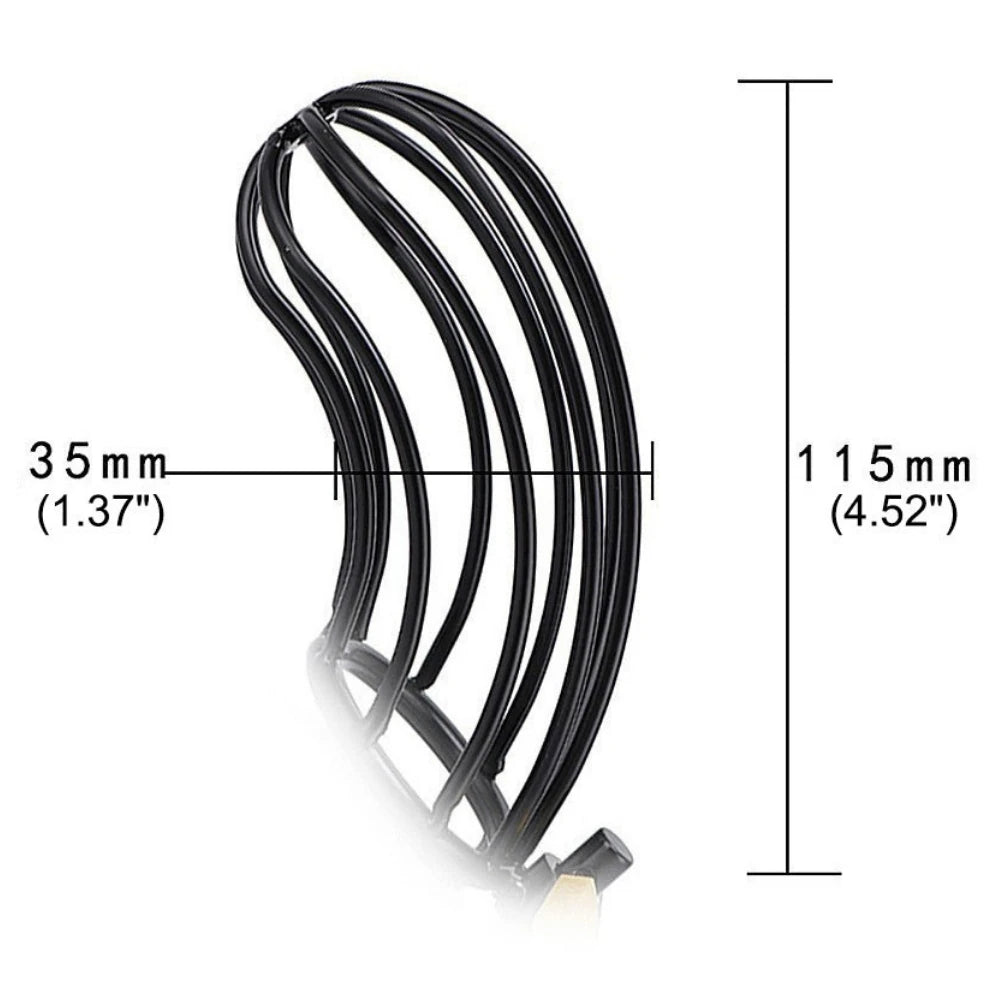Frowzer Dreams Breathable Cage Metal Penis Kilidi 50 Mm Black