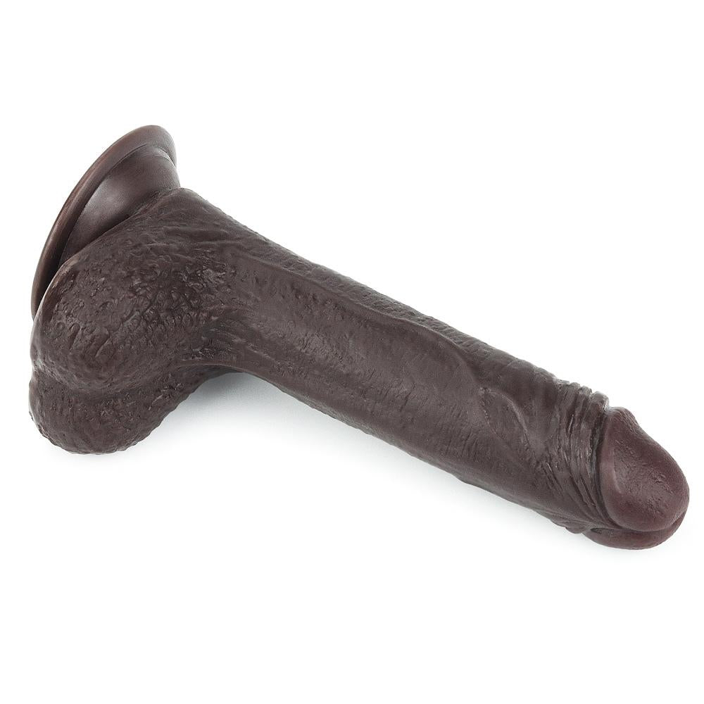 Lovetoy Sliding Skin Dildo Hareketli Deri Özellikli 18 Cm Realistik Zenci Penis