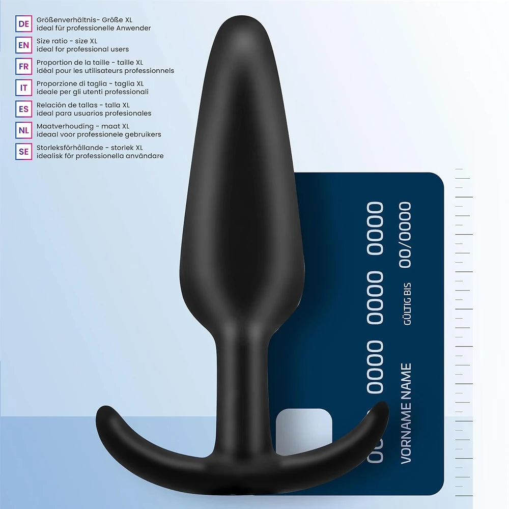 Frowzer Anal Fantasy Silicone Jelly Butt Plug Anal Alıştırıcı-Black